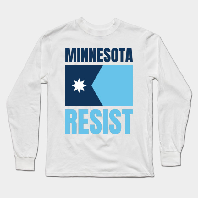 Minnesota Resist Long Sleeve T-Shirt by Creatifly Graphic Tees