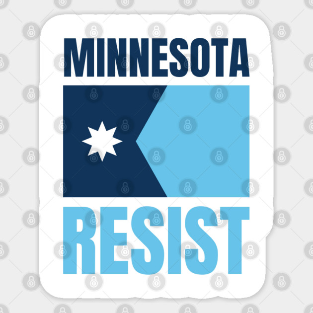 Minnesota Resist Sticker by Creatifly Graphic Tees