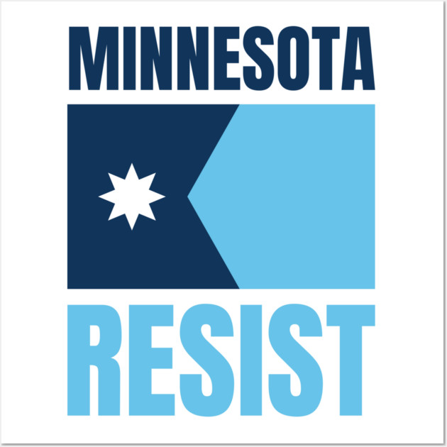 Minnesota Resist Wall Art by Creatifly Graphic Tees