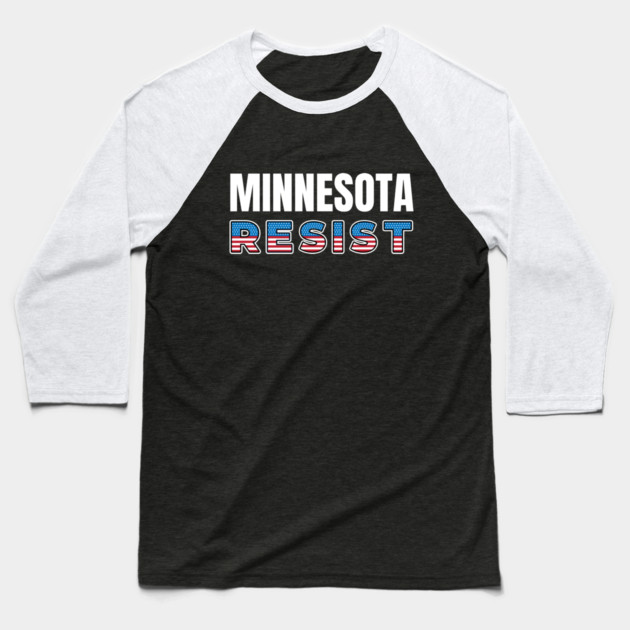 Minnesota Resist Baseball T-Shirt by Creatifly Graphic Tees