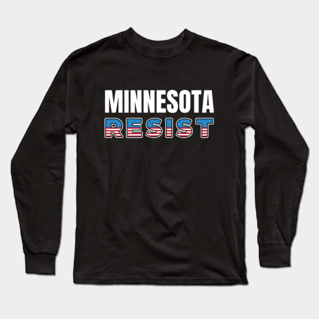 Minnesota Resist Long Sleeve T-Shirt by Creatifly Graphic Tees