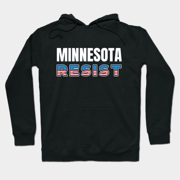 Minnesota Resist Hoodie by Creatifly Graphic Tees