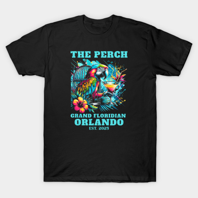 The Perch Bar and Lounge Grand Floridian Orlando Florida T-Shirt by Joaddo