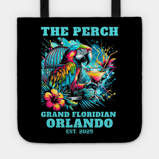 The Perch Bar and Lounge Grand Floridian Orlando Florida Tote by Joaddo
