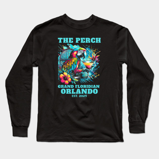The Perch Bar and Lounge Grand Floridian Orlando Florida Long Sleeve T-Shirt by Joaddo