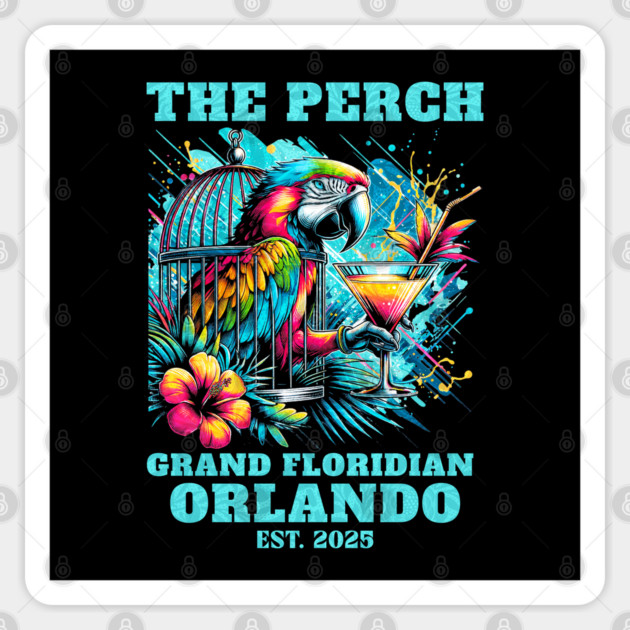 The Perch Bar and Lounge Grand Floridian Orlando Florida Sticker by Joaddo