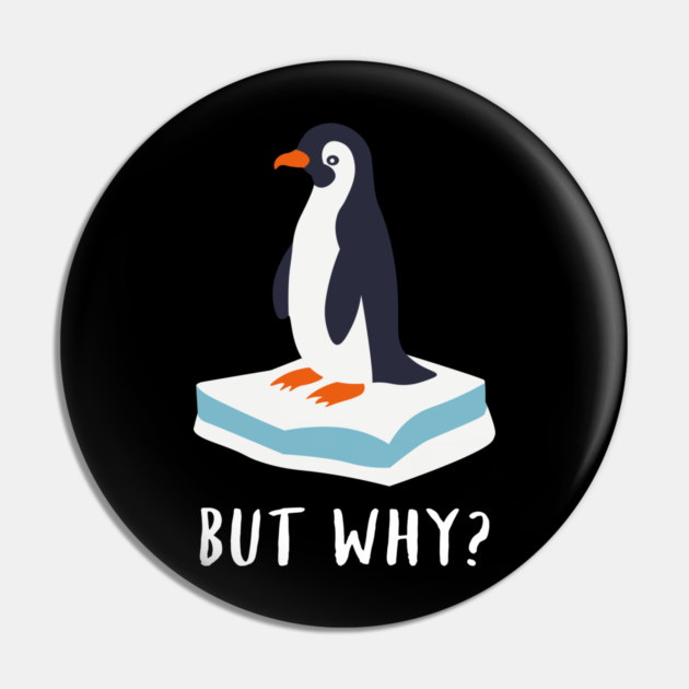 Nihilist Penguin Pin by Creatifly Graphic Tees
