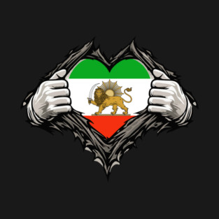 Lion & Sun Heart – Persian Freedom Symbol T-Shirt