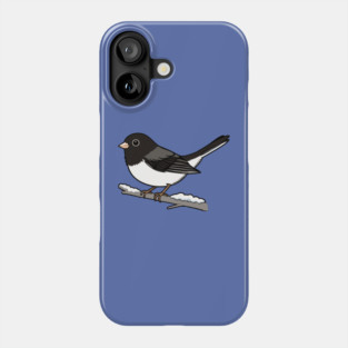 Snowbird Dark-Eyed Junco on Branch Phone Case