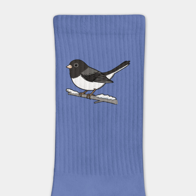 Snowbird Dark-Eyed Junco on Branch by DonWillisJrArt