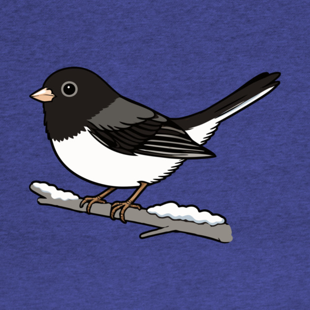 Snowbird Dark-Eyed Junco on Branch by DonWillisJrArt