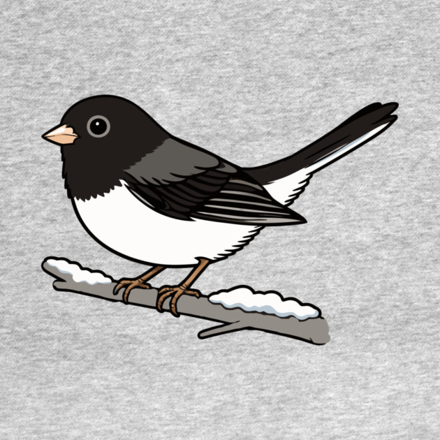 Snowbird Dark-Eyed Junco on Branch by DonWillisJrArt