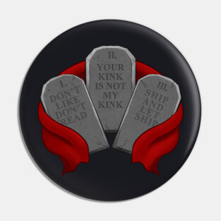 Laws of Fandom Pin