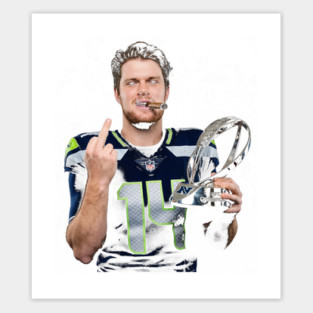 Sam Darnold Trophy Flipping It Sticker