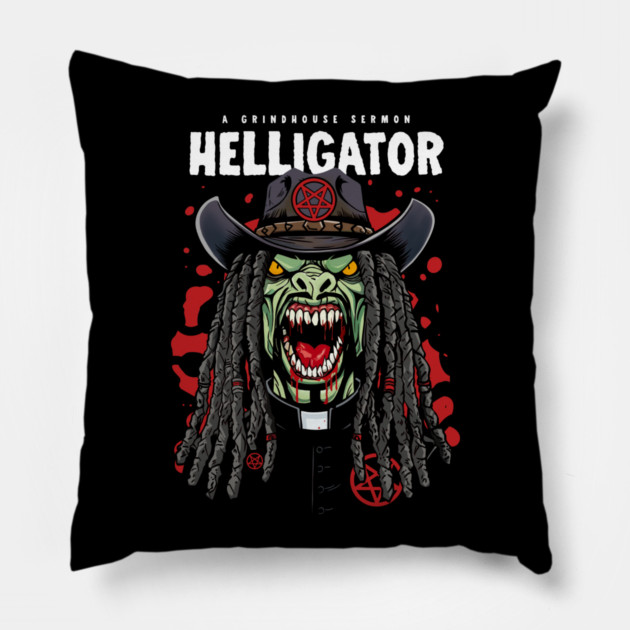 HELLIGATOR Pillow by artslaves