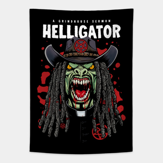 HELLIGATOR Tapestry by artslaves