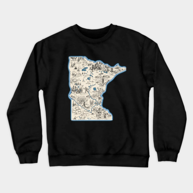 Minnesota Crewneck Sweatshirt by dtr_art