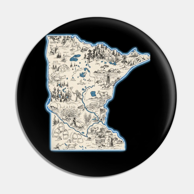 Minnesota Pin by dtr_art