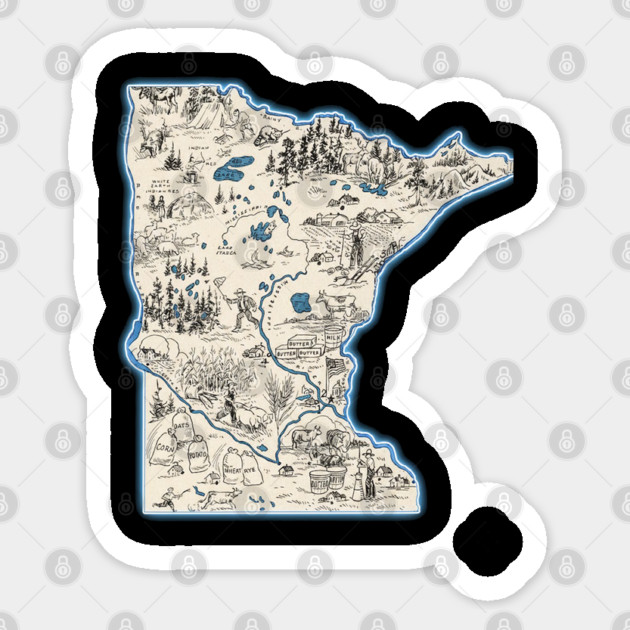 Minnesota Sticker by dtr_art
