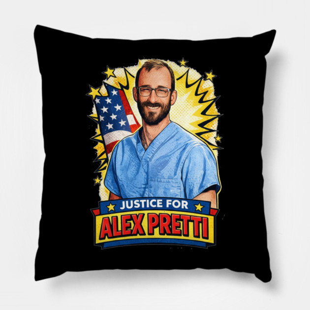Alex Pretti Pillow by dtr_art