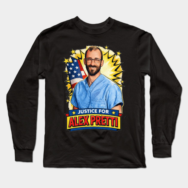 Alex Pretti Long Sleeve T-Shirt by dtr_art