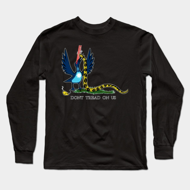 Don't-Tread-On-Us Long Sleeve T-Shirt by dtr_art