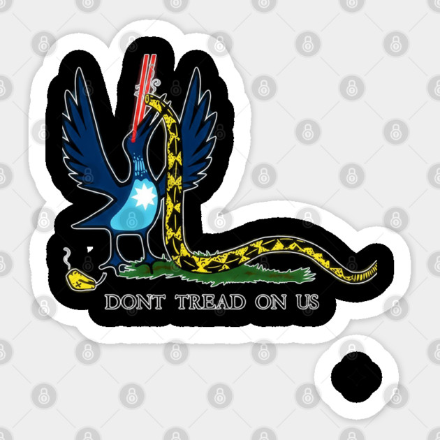 Don't-Tread-On-Us Sticker by dtr_art