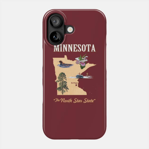 Minnesota Phone Case by dtr_art