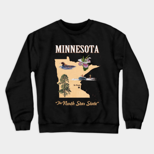 Minnesota Crewneck Sweatshirt by dtr_art