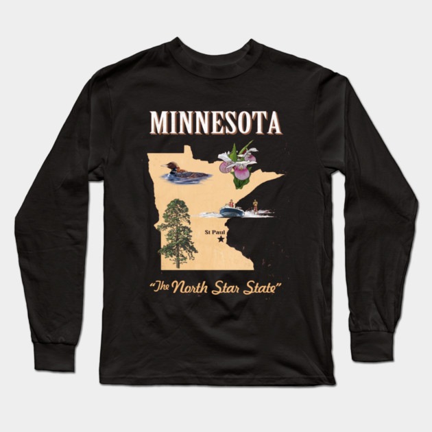 Minnesota Long Sleeve T-Shirt by dtr_art