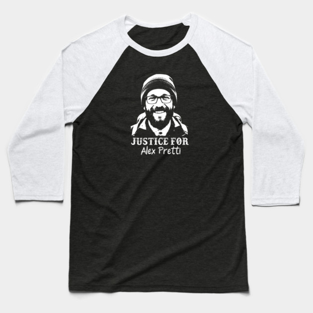 Justice For Alex Pretti — Murdered By ICE Baseball T-Shirt by Charles's Store 8