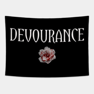 DEVOURANCE Tshirt with Blood Tapestry