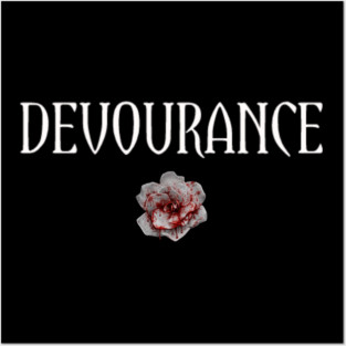 DEVOURANCE Tshirt with Blood Posters and Art