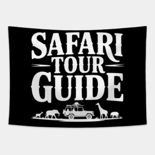 Safari Tour Guide Tapestry