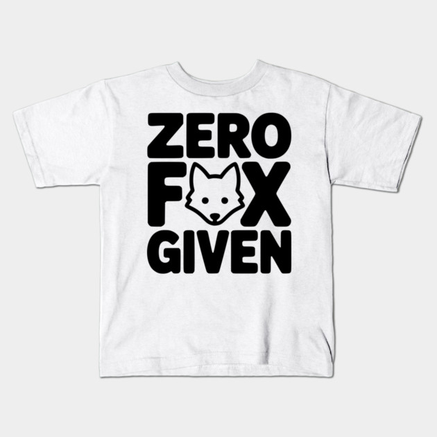 Zero Fox Given Kids T-Shirt by Frank Ring