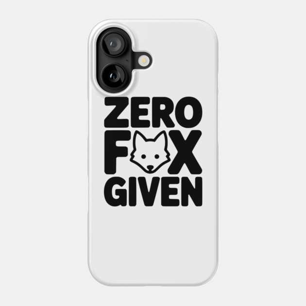Zero Fox Given Phone Case by Frank Ring