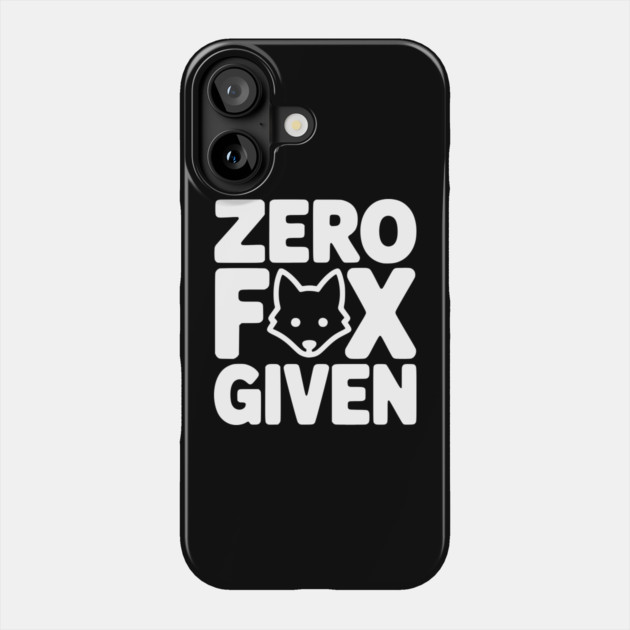 Zero Fox Given Phone Case by Frank Ring