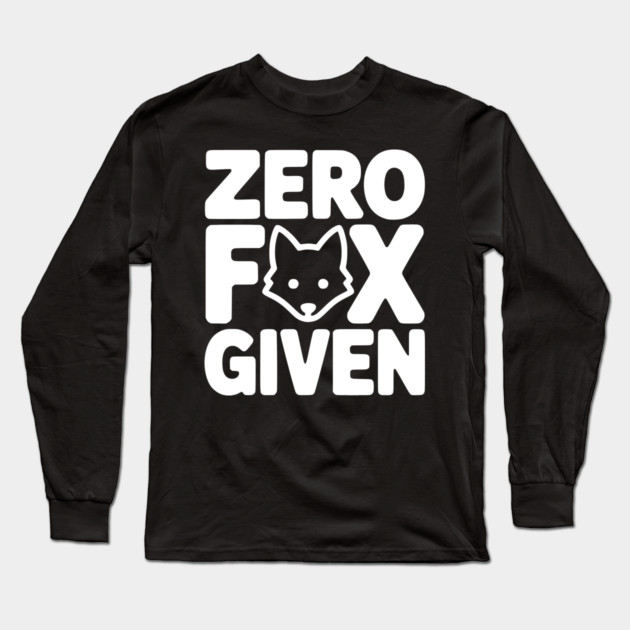 Zero Fox Given Long Sleeve T-Shirt by Frank Ring