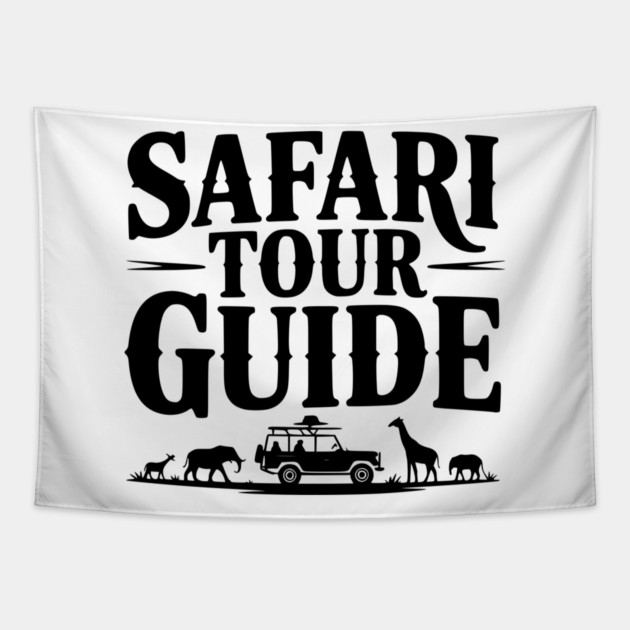 Safari Tour Guide Tapestry by Frank Ring