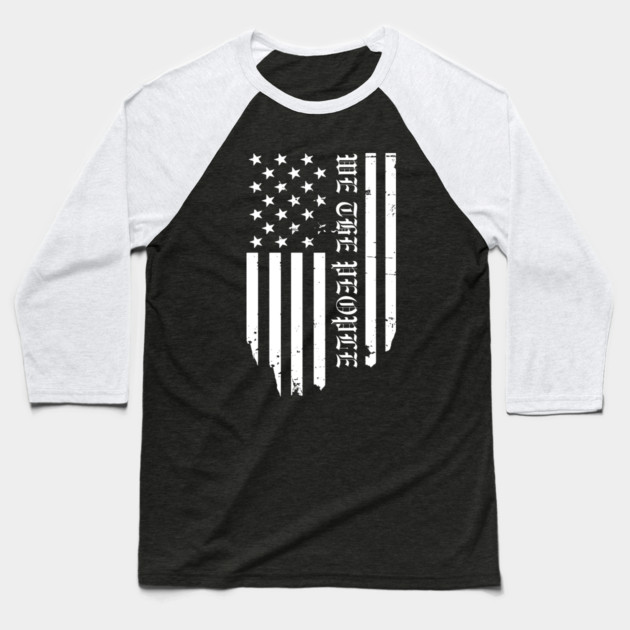 We The People Baseball T-Shirt by Creatifly Graphic Tees