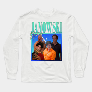 Stevie Janowski // Retro Throwback Design Long Sleeve T-Shirt