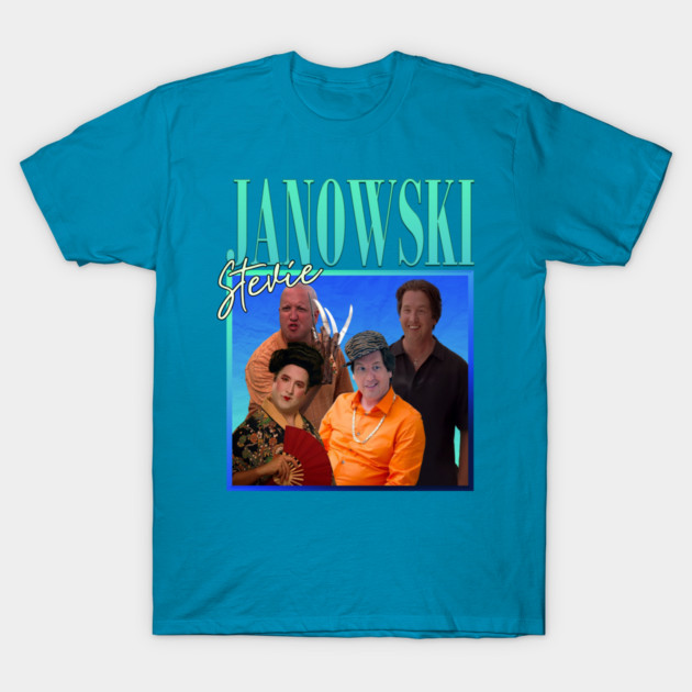 Stevie Janowski // Retro Throwback Design T-Shirt by Tv Moments