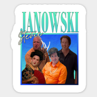 Stevie Janowski // Retro Throwback Design Sticker
