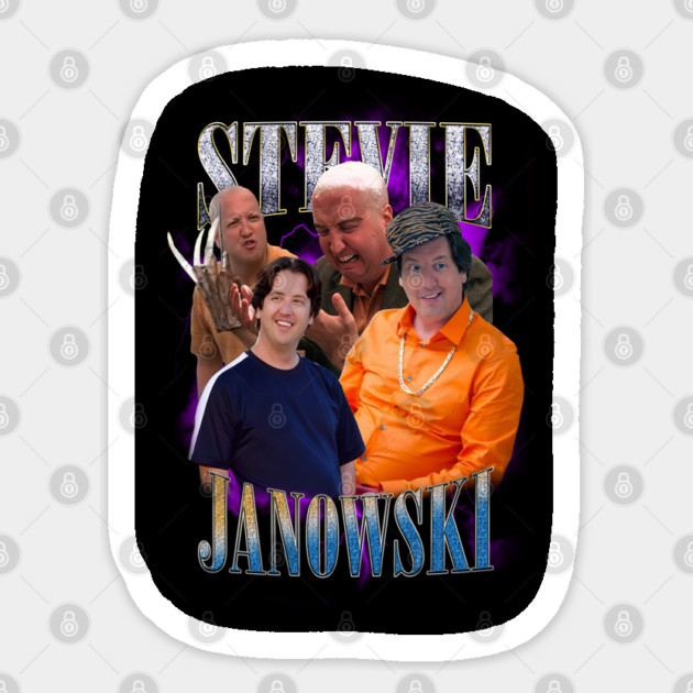 Stevie Janowski // Vintage Bootleg Sticker by Tv Moments