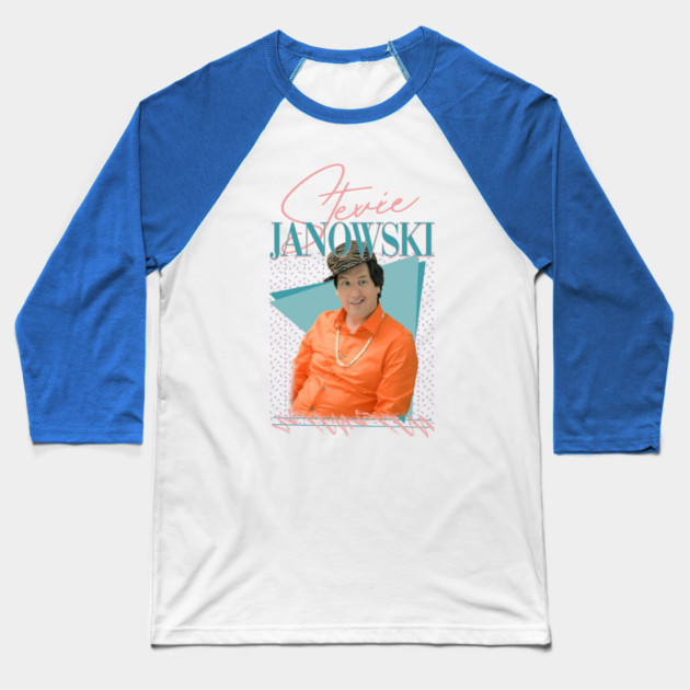 Vapor Pop 90s // Stevie Janowski Baseball T-Shirt by Tv Moments