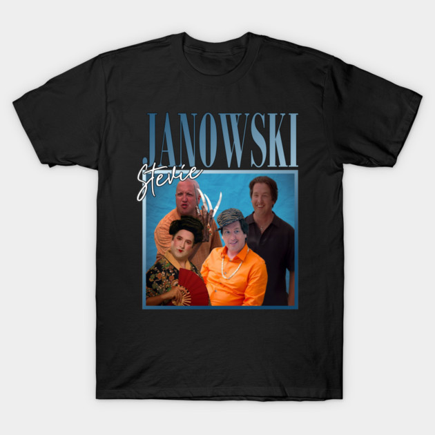 Stevie Janowski // Retro Throwback Design T-Shirt by Tv Moments