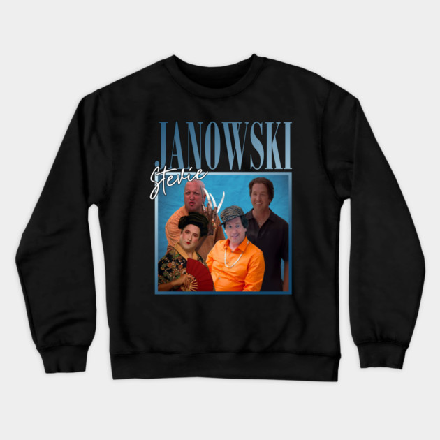 Stevie Janowski // Retro Throwback Design Crewneck Sweatshirt by Tv Moments