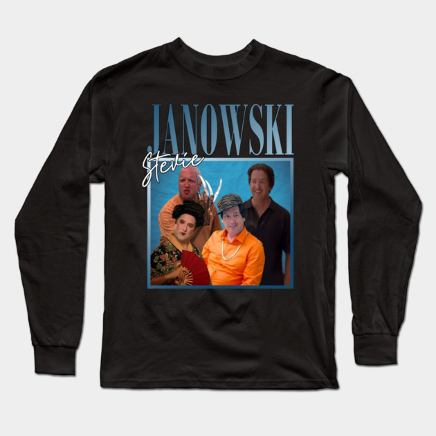 Stevie Janowski // Retro Throwback Design Long Sleeve T-Shirt by Tv Moments
