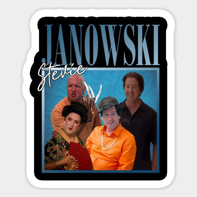 Stevie Janowski // Retro Throwback Design Sticker by Tv Moments