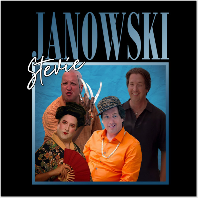 Stevie Janowski // Retro Throwback Design Wall Art by Tv Moments